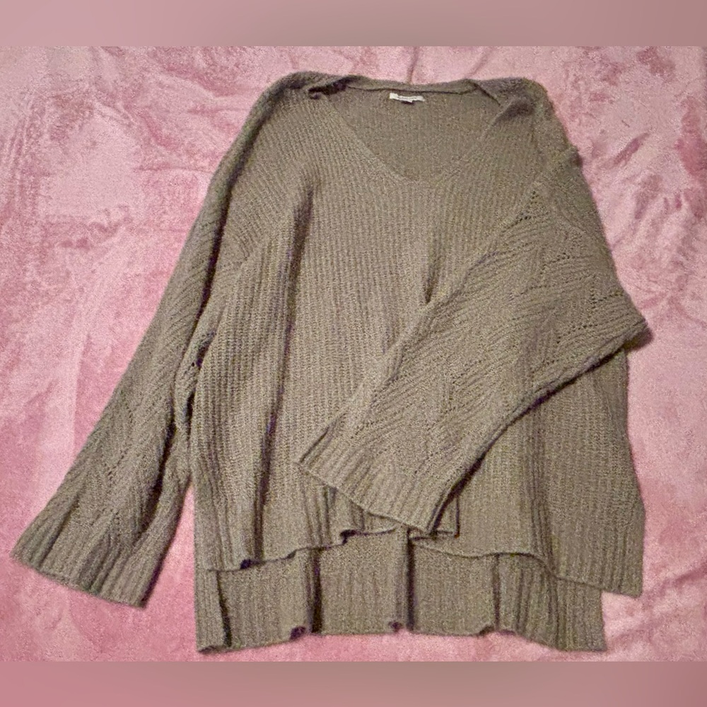 American Eagle Outfitters Green Oversized Sweater